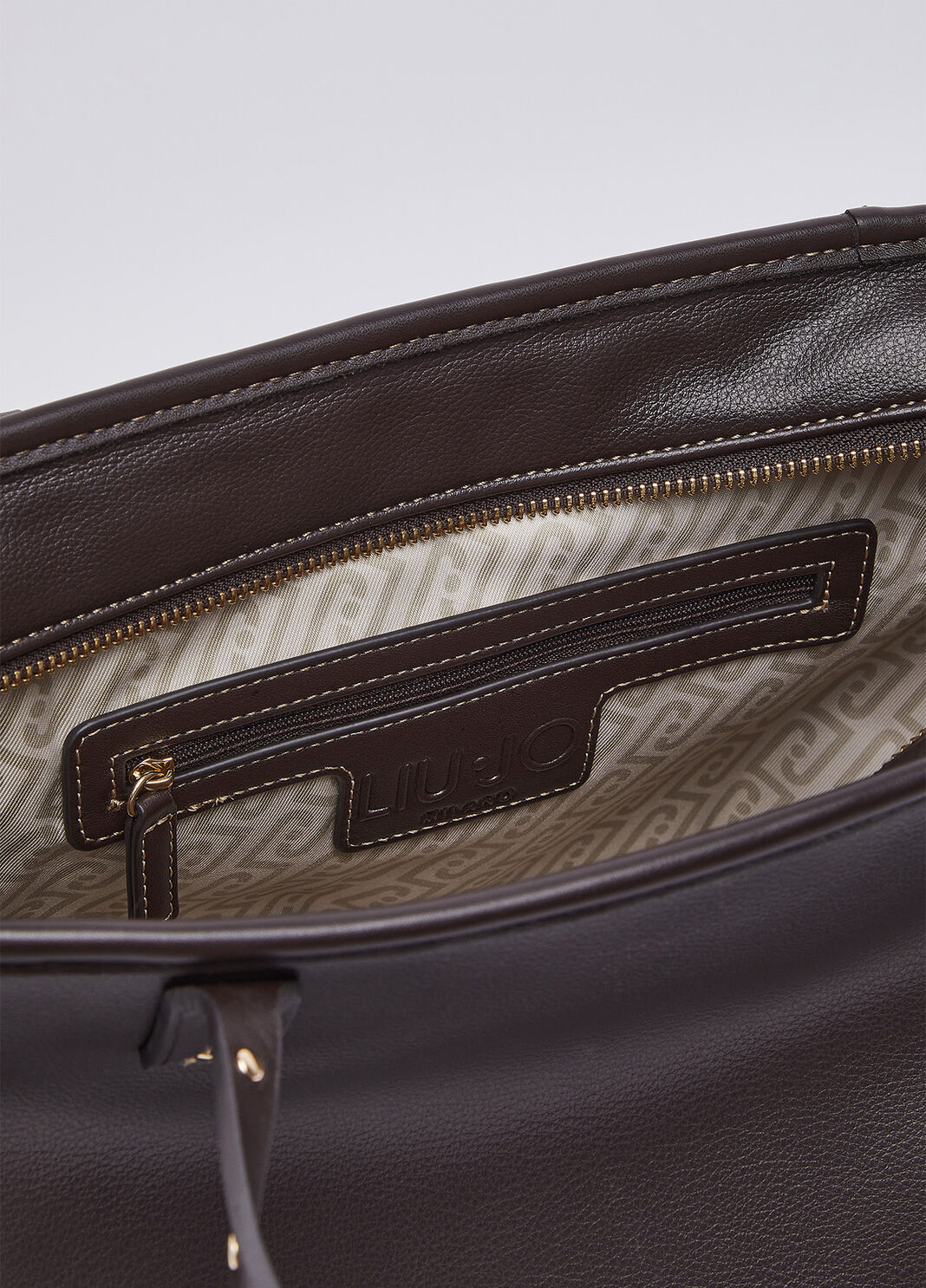 Sac cabas moyen marron fonc&eacute; Liu Jo - large image number 6