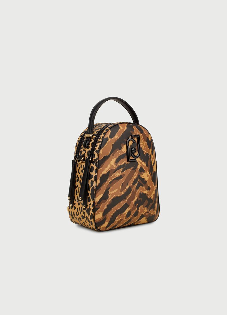Animal-print backpack Brown Liu Jo - large image number 2