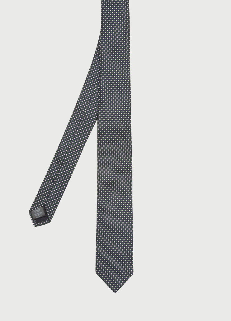 Jacquard silk tie Dark green Liu Jo - large image number 1