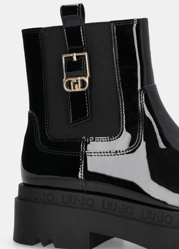 Patent leather platform ankle boots black Liu Jo - large image number 5 Patent leather platform ankle boots black Liu Jo - large image number 5