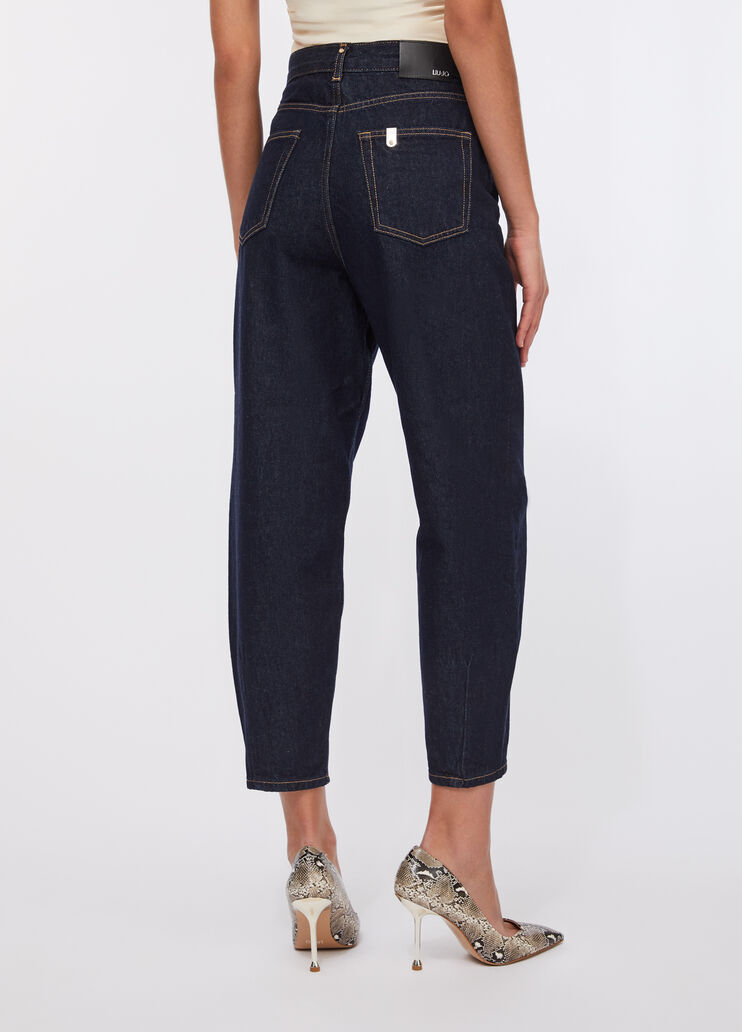 High-rise cropped jeans classic wash Liu Jo - large image number 1