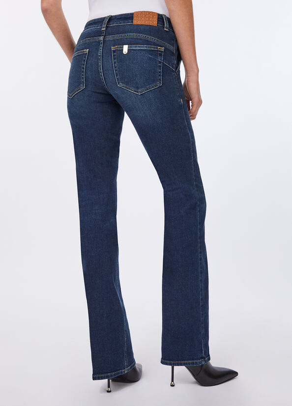 Bootcut-Jeans mit niedrigem Bund Helles Denimblau Liu Jo - large image number 1