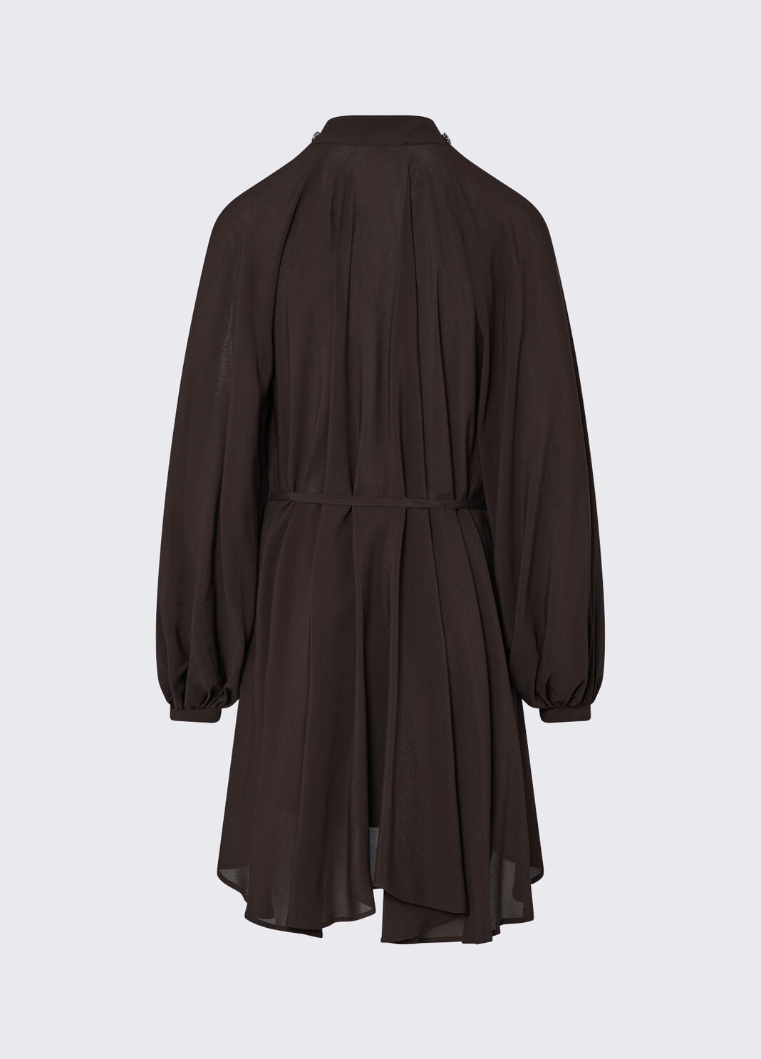 Short dress in georgette mocha Liu Jo - large image number 7