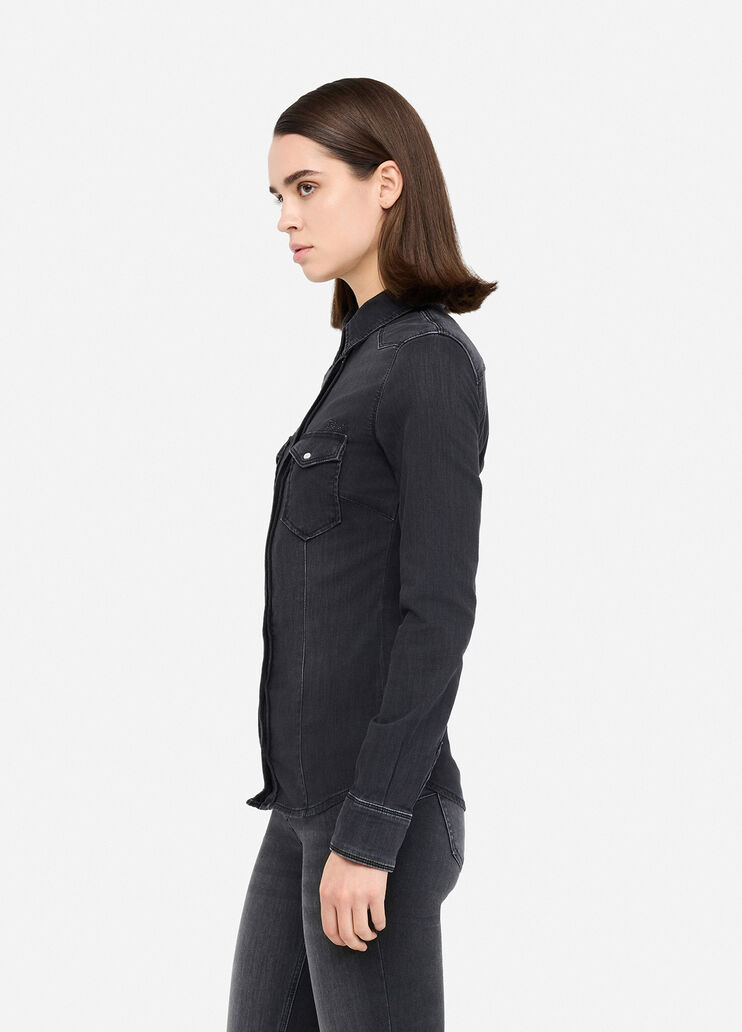 Denim shirt black denim Liu Jo - large image number 3 Denim shirt black denim Liu Jo - large image number 3