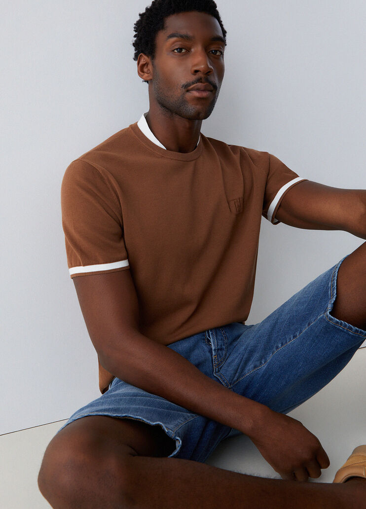 Knit T-shirt cognac Liu Jo - medium