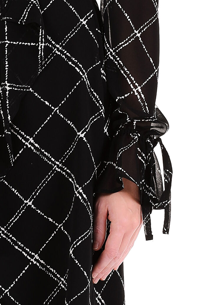 Robe écoconçue noir et carreaux Liu Jo - large image number 2