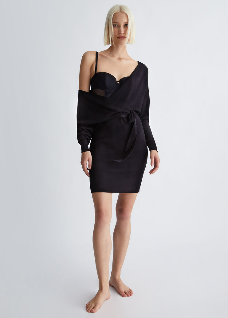 Eco-friendly knit dress black Liu Jo - look Eco-friendly knit dress black Liu Jo - look