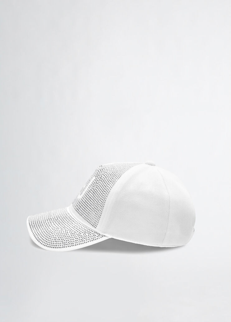 Baseball cap with rhinestones white Liu Jo - large image number 3 Baseball cap with rhinestones white Liu Jo - large image number 3