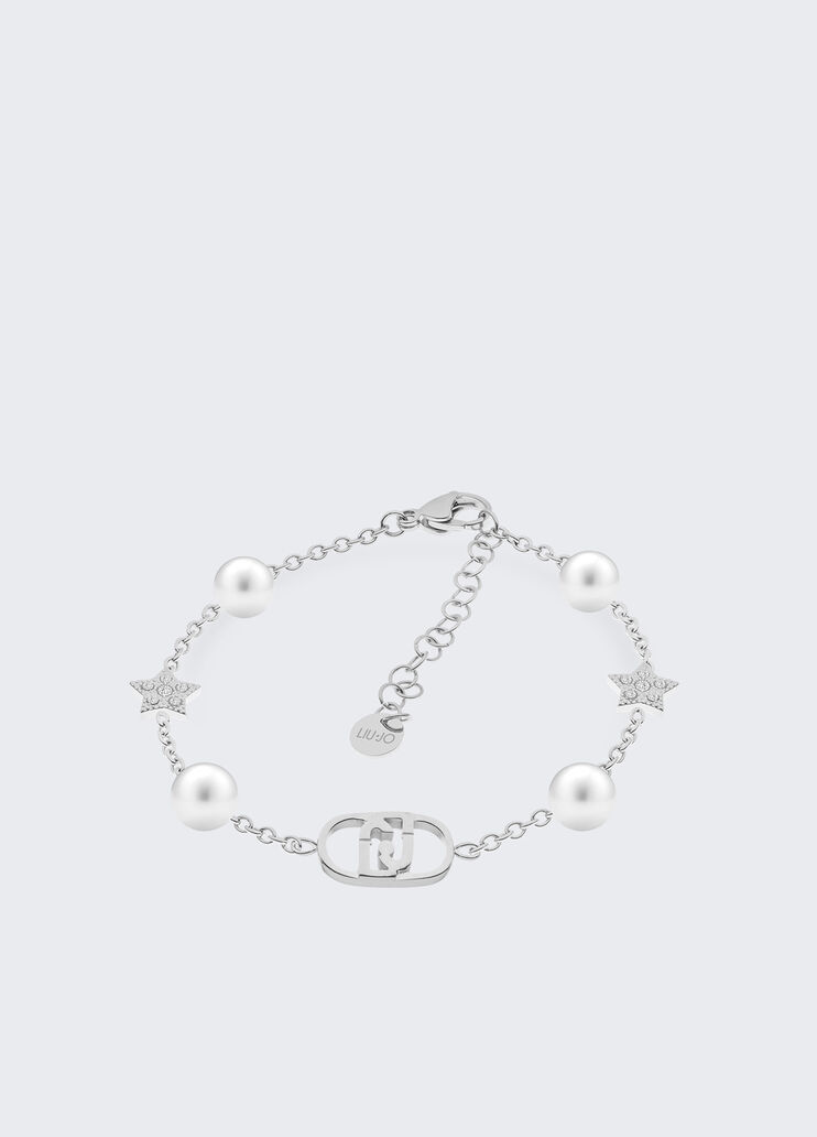Bracelet with synthetic pearls silver Liu Jo - medium Bracelet with synthetic pearls silver Liu Jo - medium