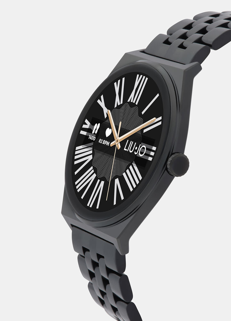 Smartwatch with leather strap black Liu Jo - medium Smartwatch with leather strap black Liu Jo - medium
