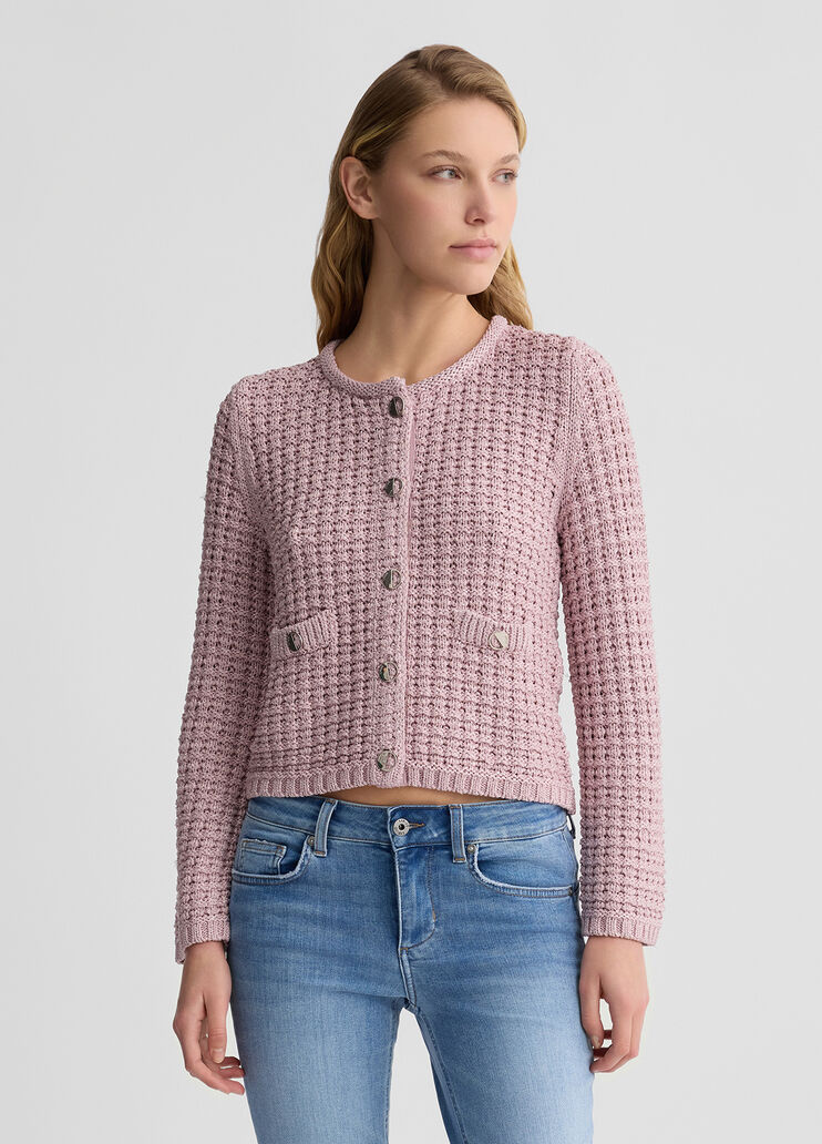 Bouclé jacket pink Liu Jo - large image number 0 Bouclé jacket pink Liu Jo - large image number 0