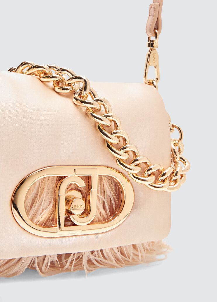 Small LaPuffy bag with feathered detailing powder pink Liu Jo - large image number 5 Small LaPuffy bag with feathered detailing powder pink Liu Jo - large image number 5