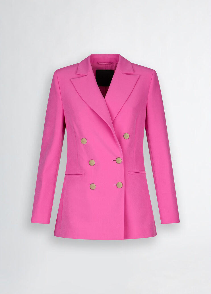 Double-breasted blazer pink Liu Jo - large image number 5 Double-breasted blazer pink Liu Jo - large image number 5