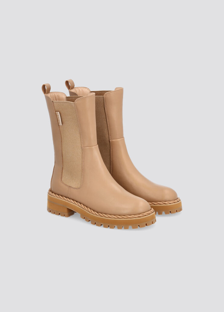 Leder-Stiefelette Camel Liu Jo - large image number 1 Leder-Stiefelette Camel Liu Jo - large image number 1