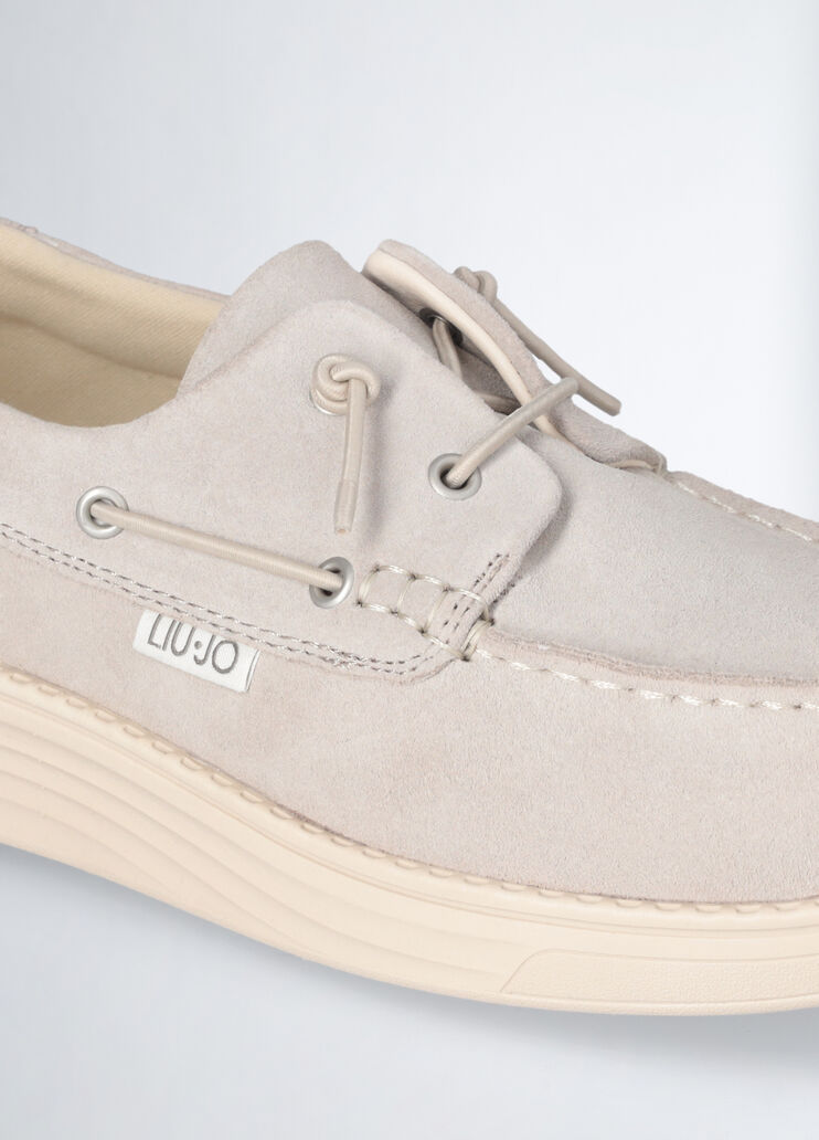 Casual suede loafers beige Liu Jo - medium