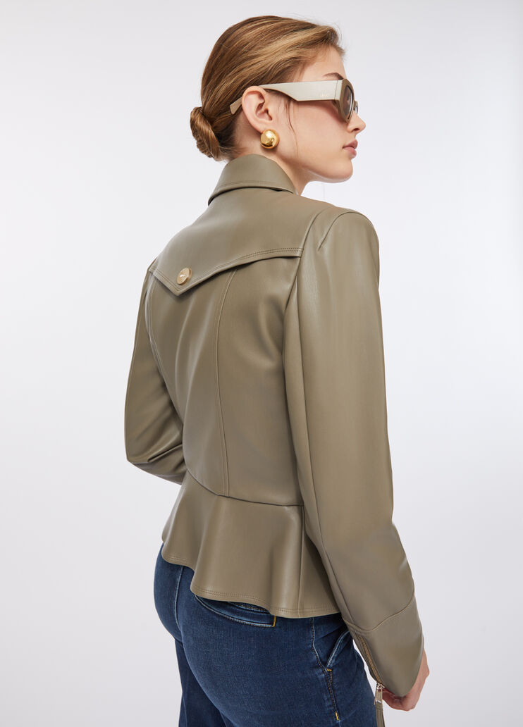 Slim-Fit-Jacke mit Coated-Optik Spargel Liu Jo - large image number 2