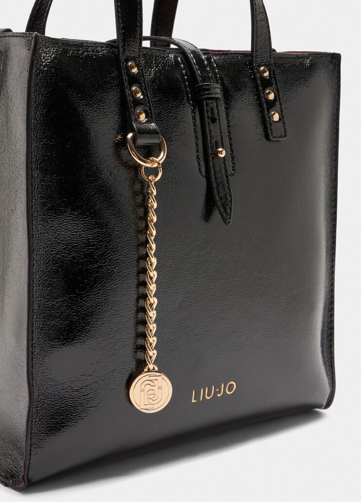 Small glossy bag black Liu Jo - large image number 5