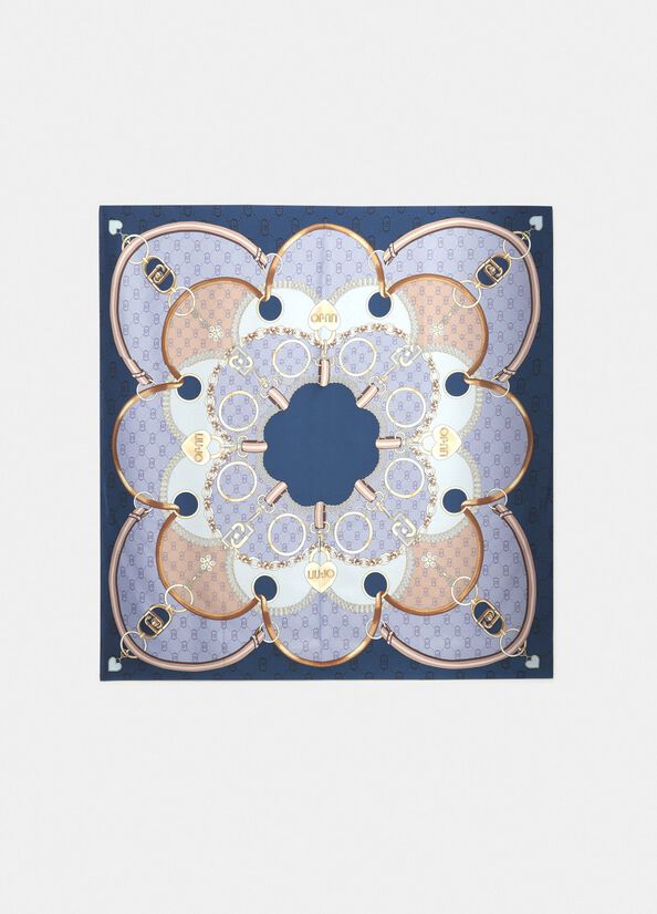 Printed foulard blue Liu Jo - large image number 1