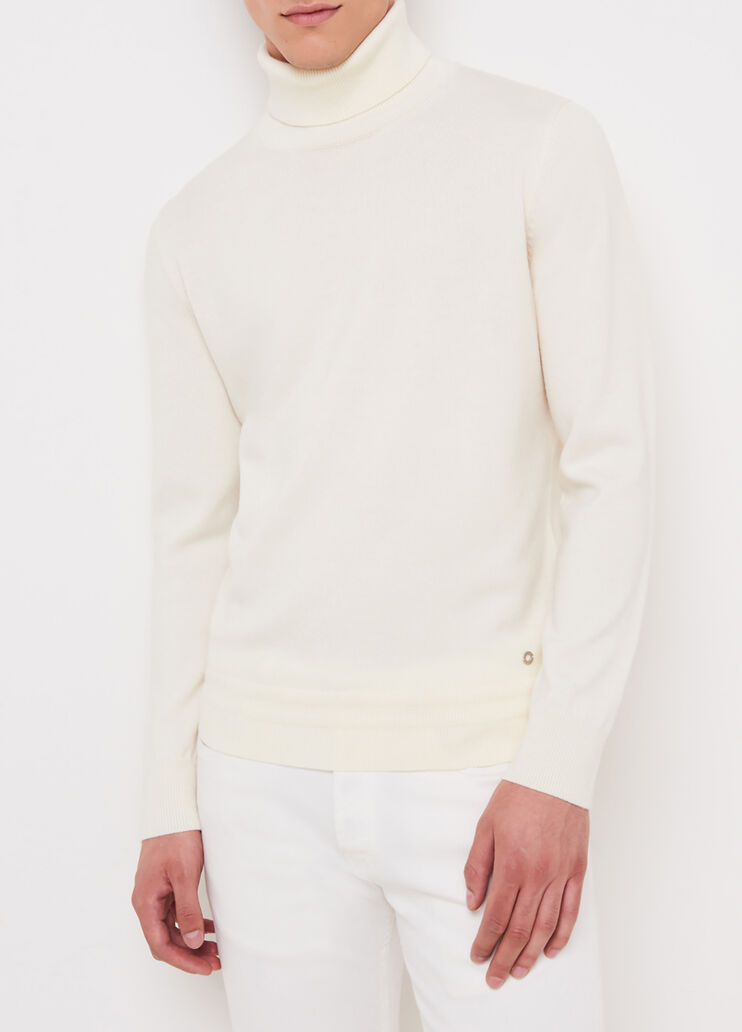 Rollkragenpullover aus Wolle Weiß Liu Jo - large image number 0