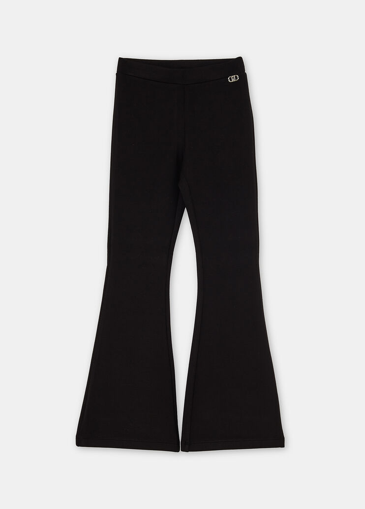 Flare-Hose aus Scuba Schwarz Liu Jo - large image number 2