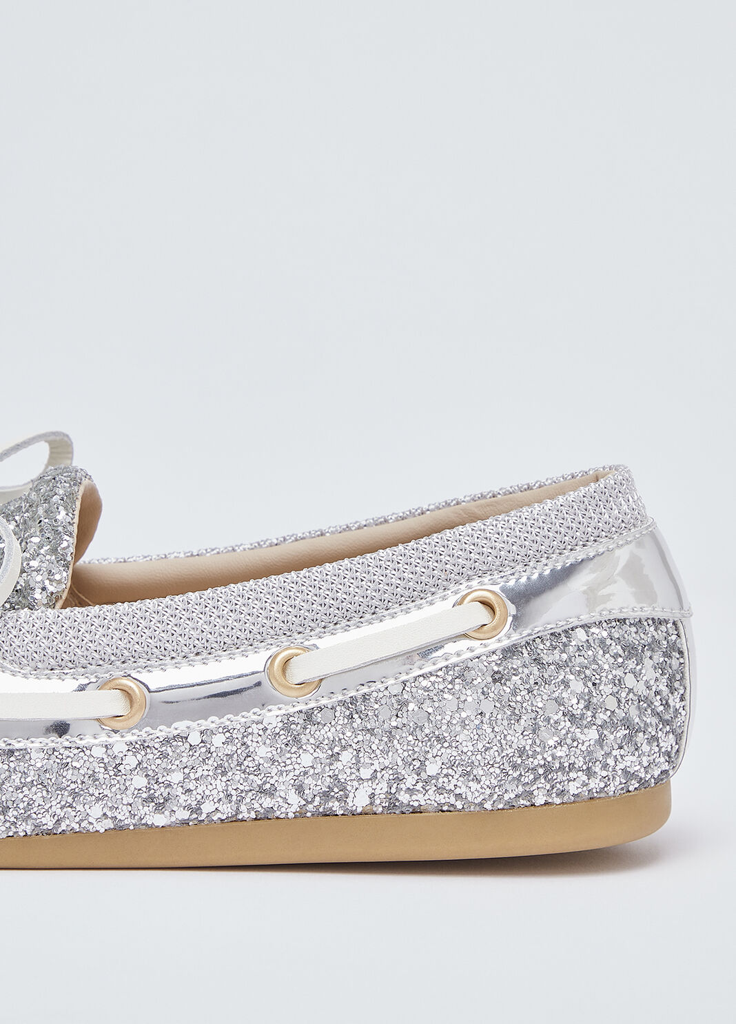 Mokassins mit Allover-Glitter silber Liu Jo - large image number 5