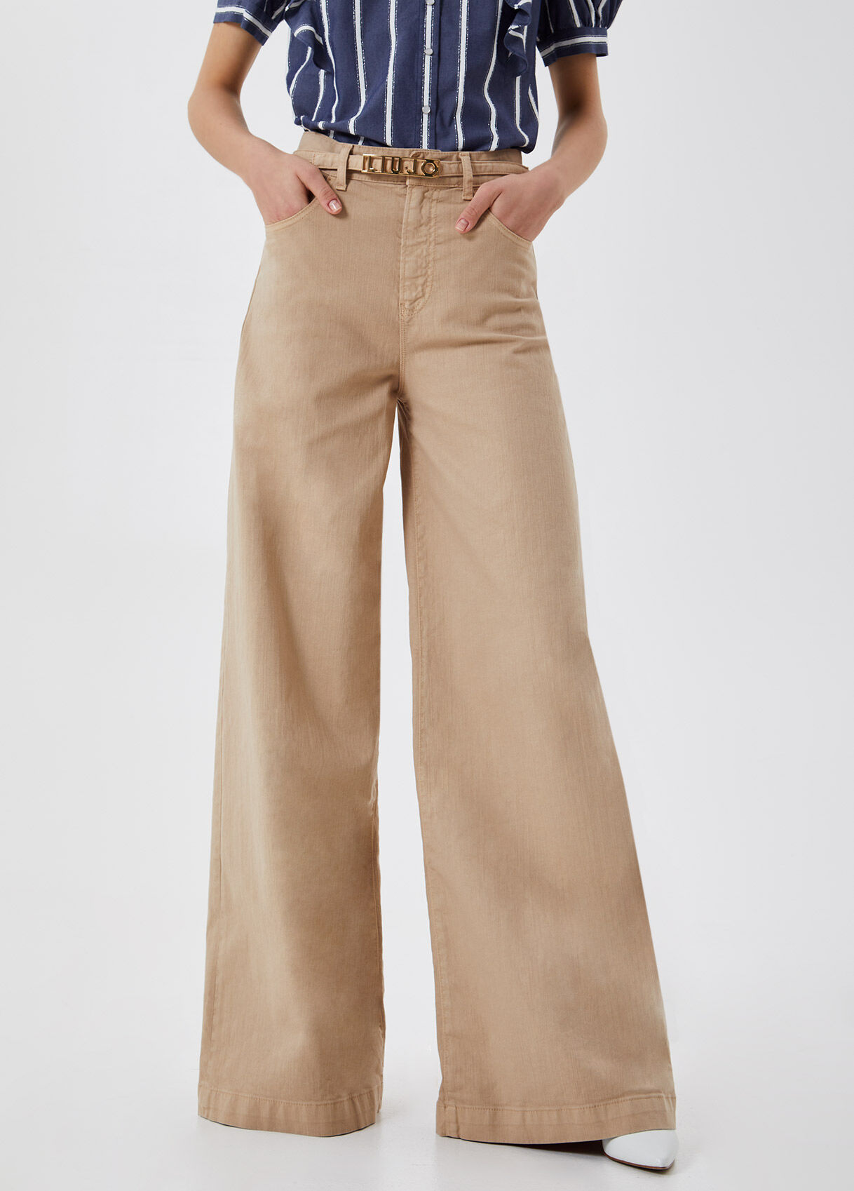 High waist palazzo trousers Clearance