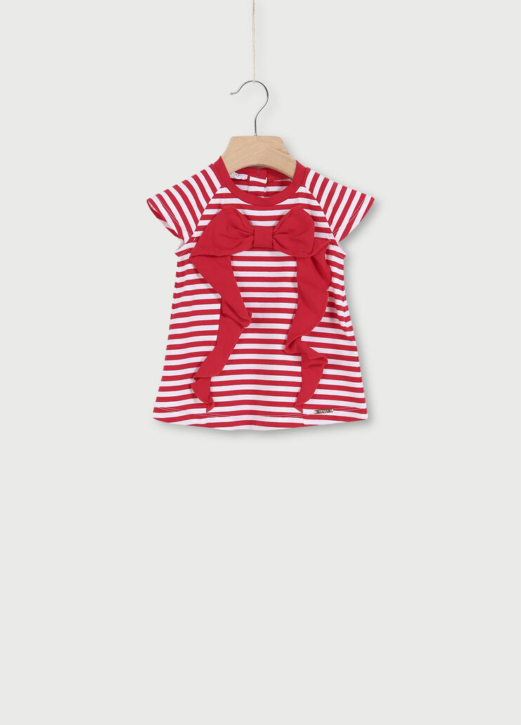 Vestito da neonata a righe Bianco/rosso Liu Jo - large image number 0