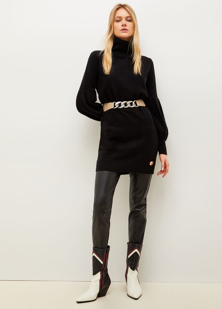 Knit dress black Liu Jo - large image number 3 Knit dress black Liu Jo - large image number 3