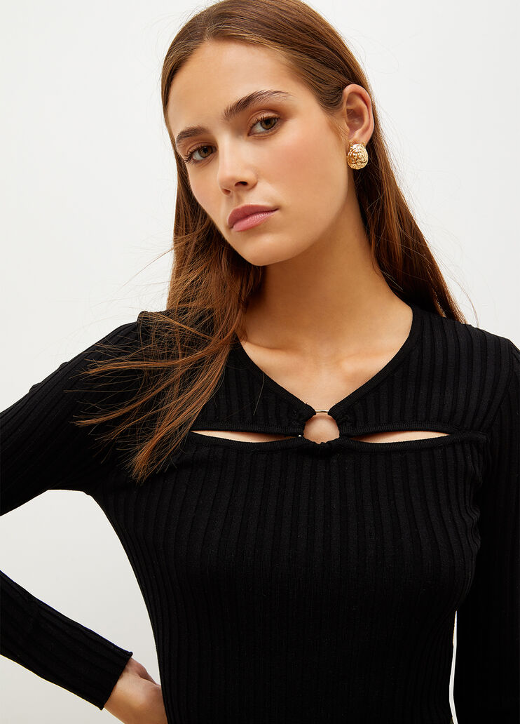 Jumper with cut-outs black Liu Jo - large image number 2