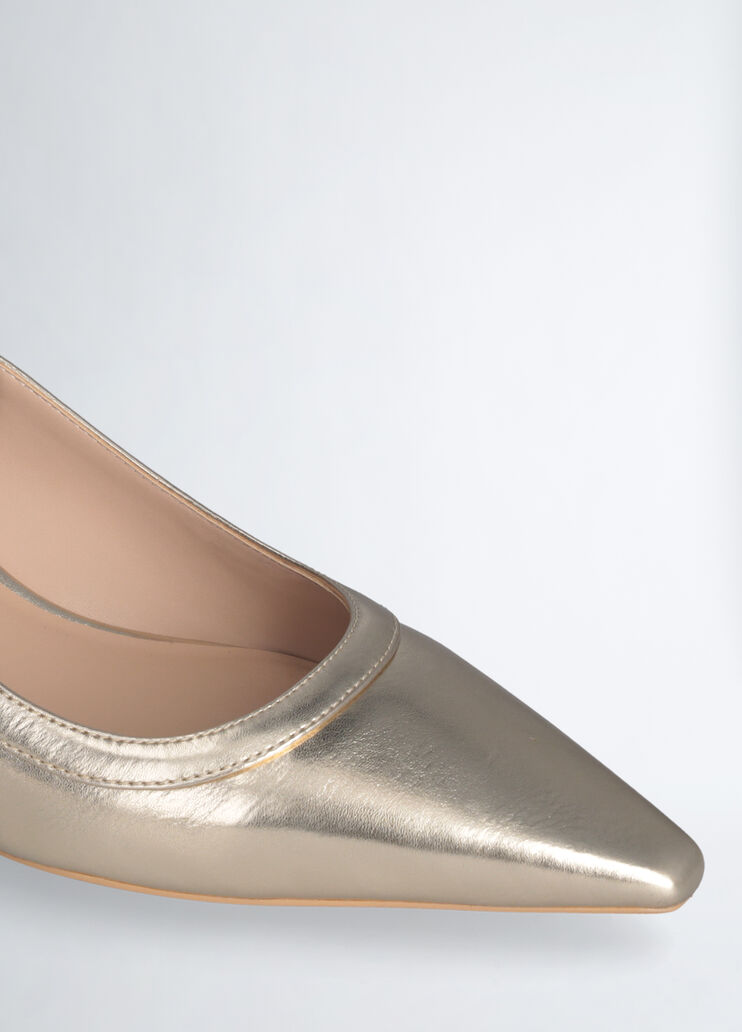 Slingbacks with low heel gold-colour Liu Jo - large image number 5 Slingbacks with low heel gold-colour Liu Jo - large image number 5