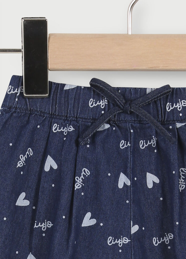 Pantalone da neonata in denim Lavaggio normale Liu Jo - large image number 2