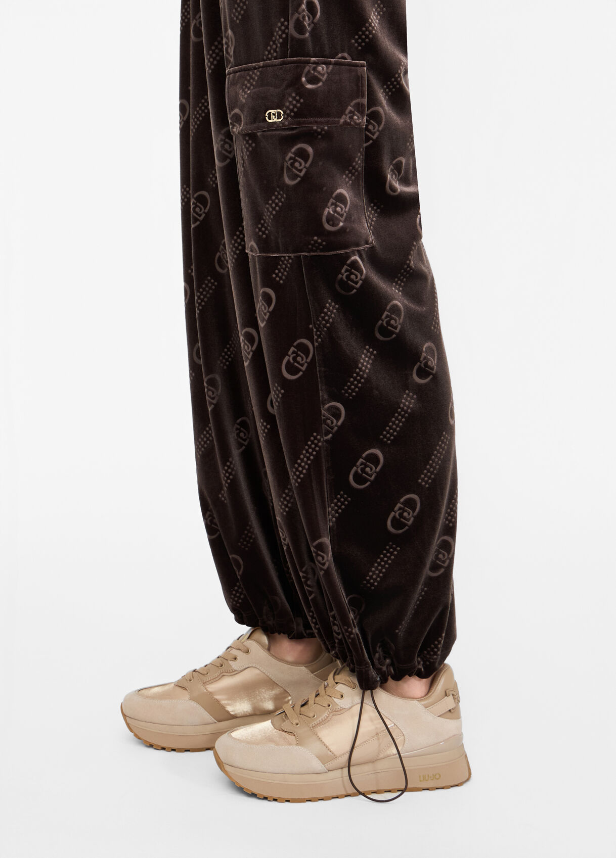 Chenille jogging pants colour chocolate/liu jo | Liu Jo