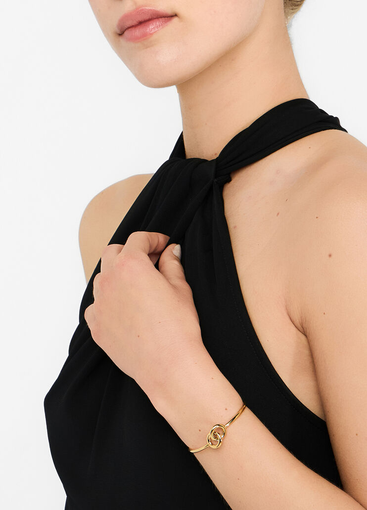 Rigid bracelet with intertwined rings gold Liu Jo - medium Rigid bracelet with intertwined rings gold Liu Jo - medium