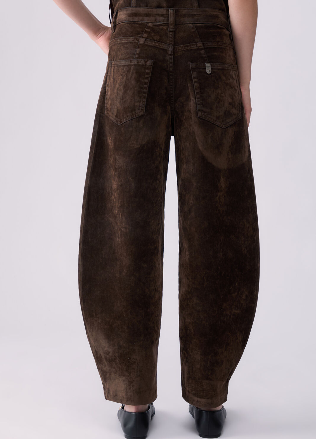 Balloon Velvet Trousers blue denim Liu Jo - large image number 1