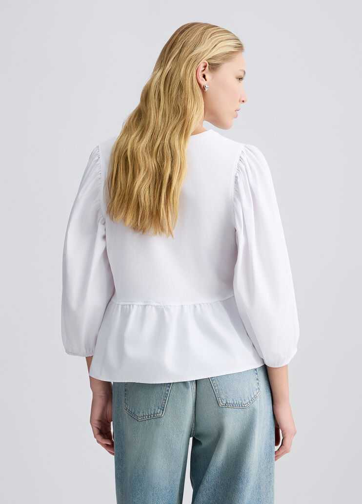 Poplin blouse white Liu Jo - large image number 1 Poplin blouse white Liu Jo - large image number 1