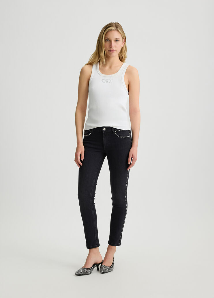 Skinny jeans with studs black denim Liu Jo - medium Skinny jeans with studs black denim Liu Jo - medium