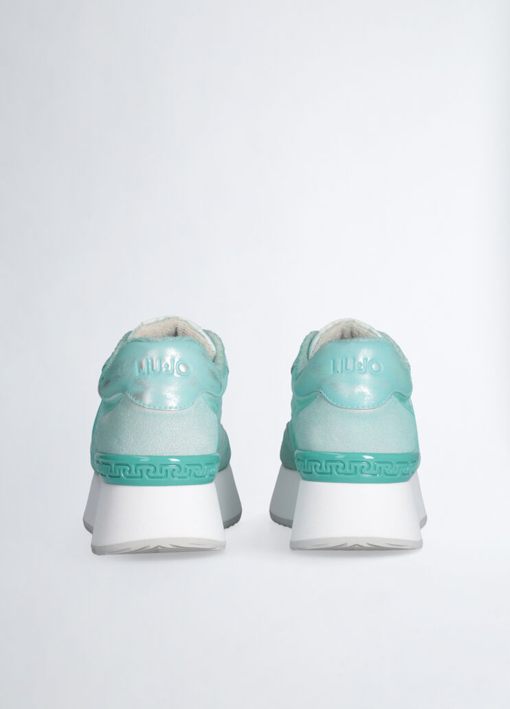Faded platform sneakers Aqua Liu Jo - large image number 6 Faded platform sneakers Aqua Liu Jo - large image number 6