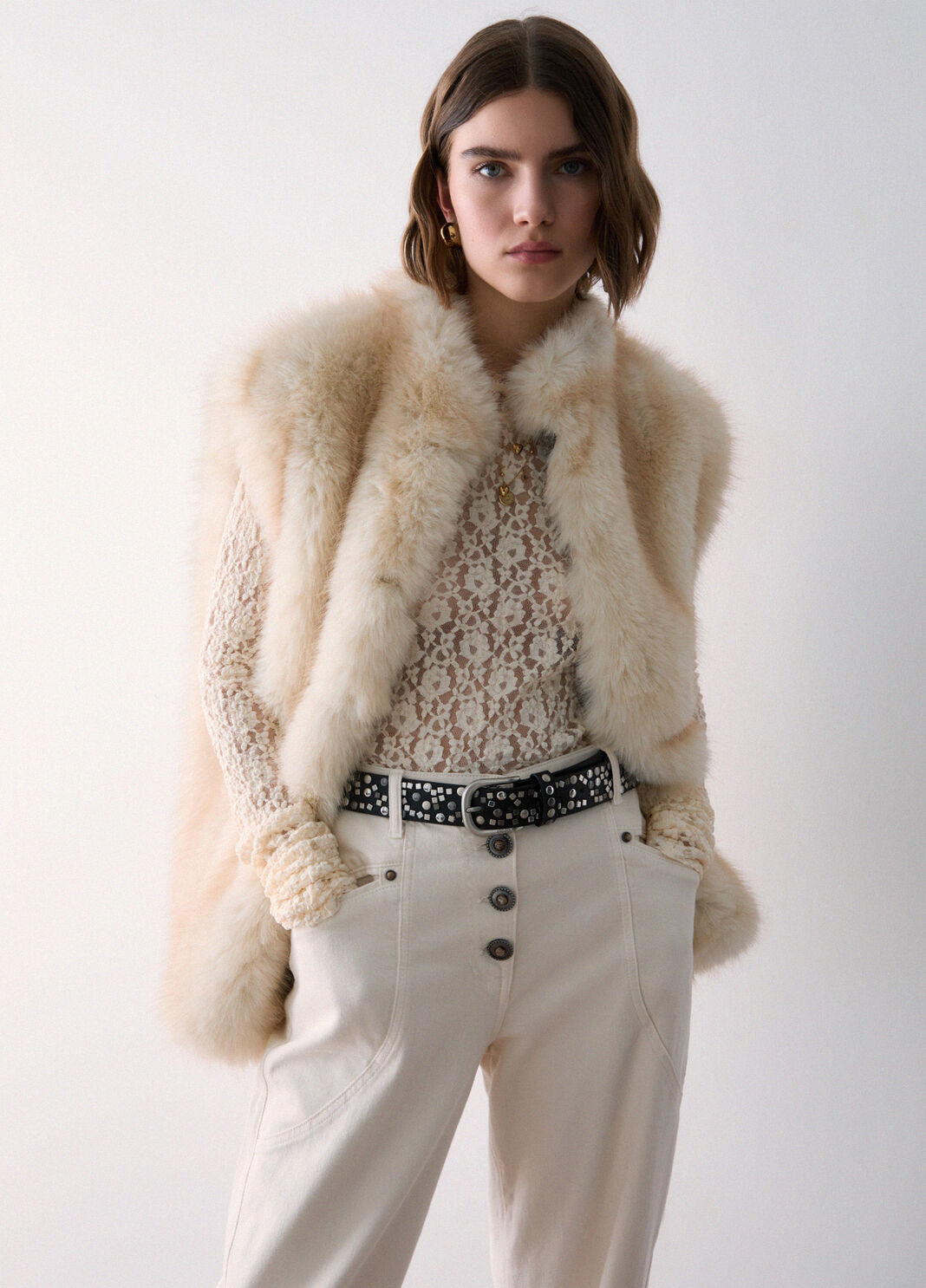 Low-rise baggy pants white Liu Jo - large image number 3