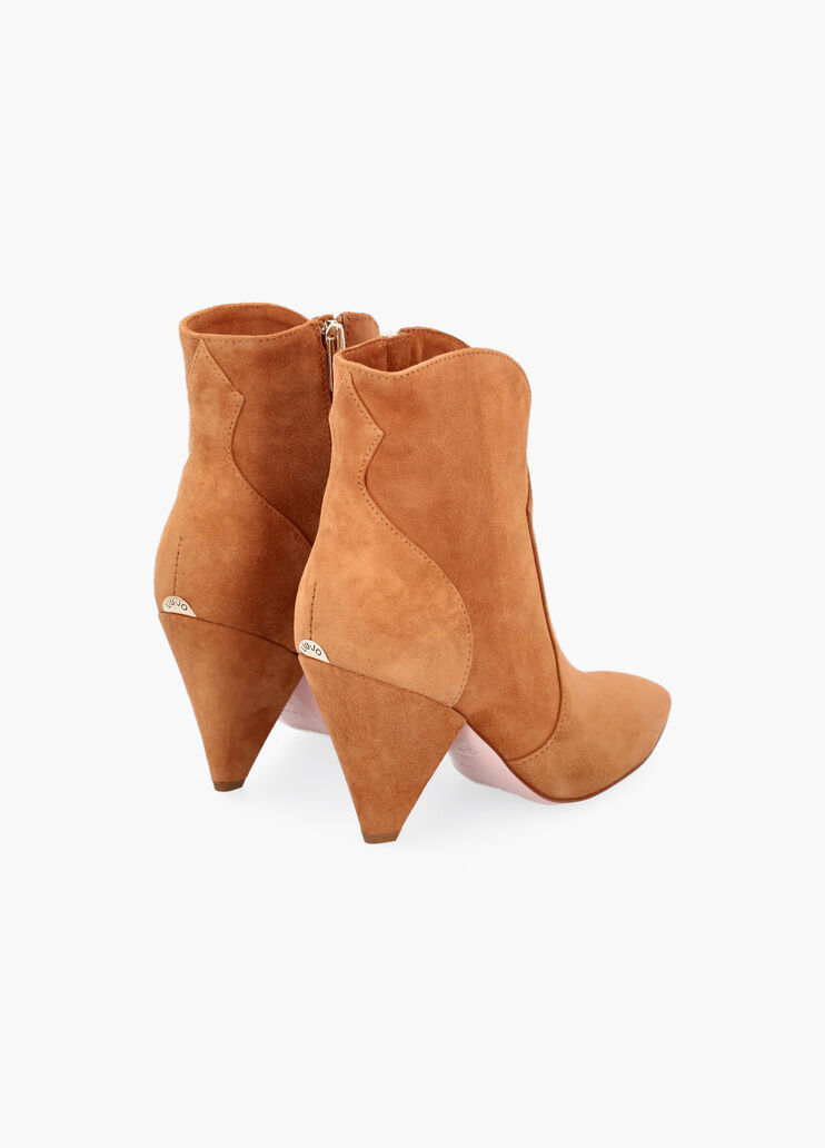 Suede ankle boots with heel light brown Liu Jo - large image number 0