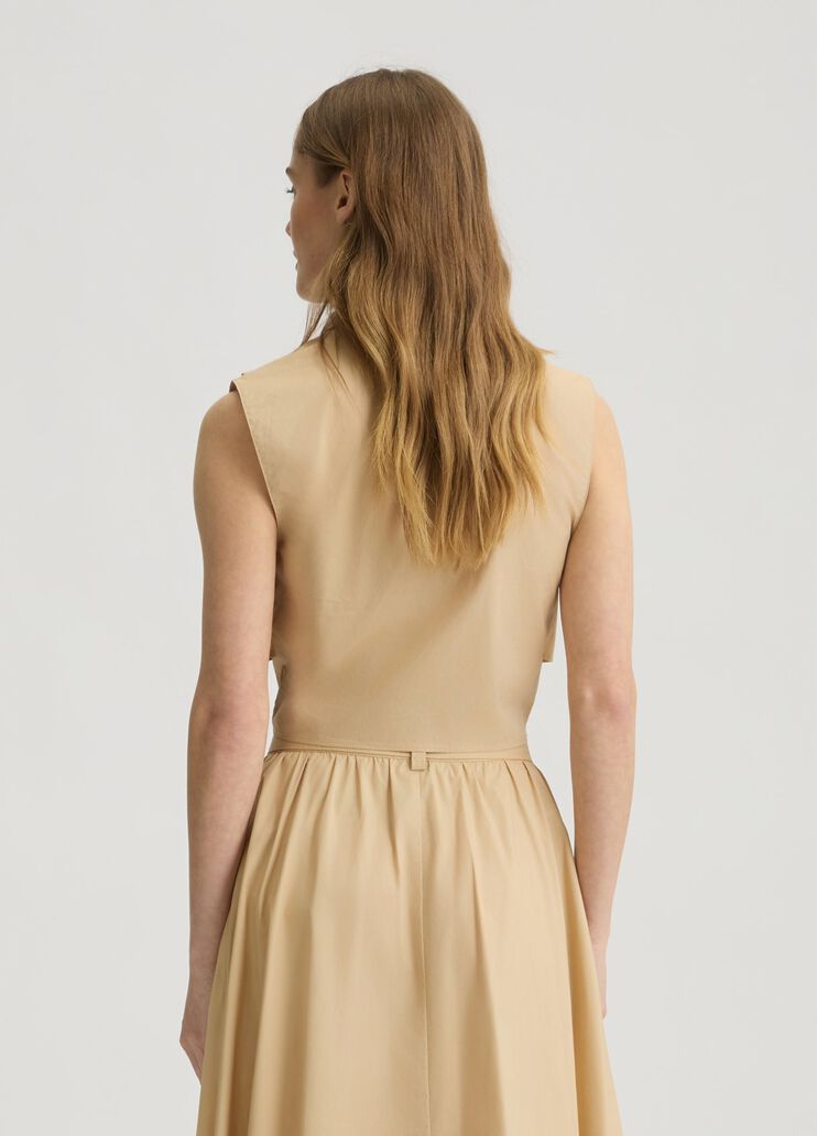 Cotton top light beige Liu Jo - large image number 1 Cotton top light beige Liu Jo - large image number 1