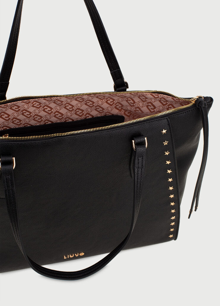 Shopping bag with stars Black Liu Jo - large image number 4 Shopping bag with stars Black Liu Jo - large image number 4
