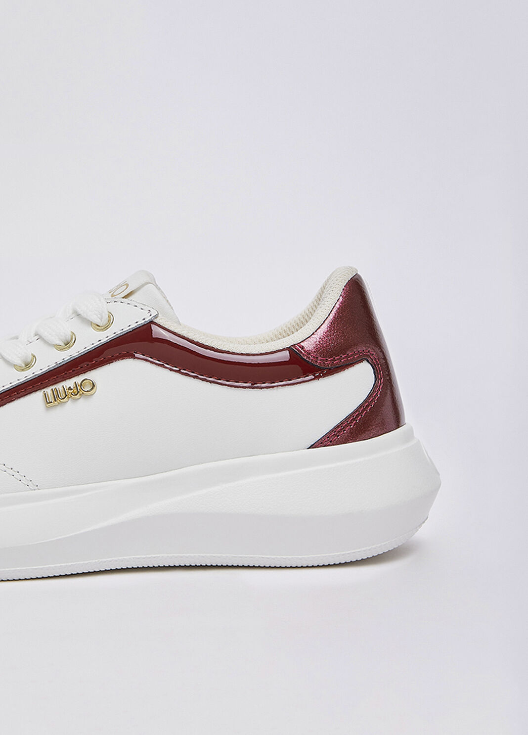 Leather sneakers white/red Liu Jo - large image number 4