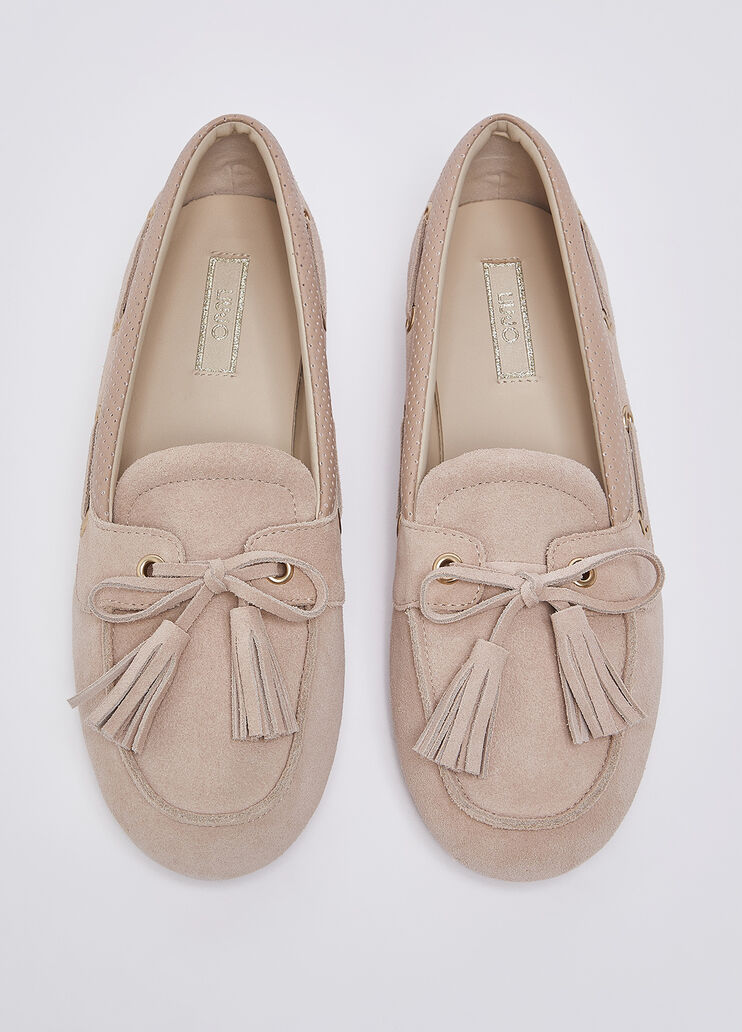 Mocassini in suede con nappine rosa Liu Jo - medium