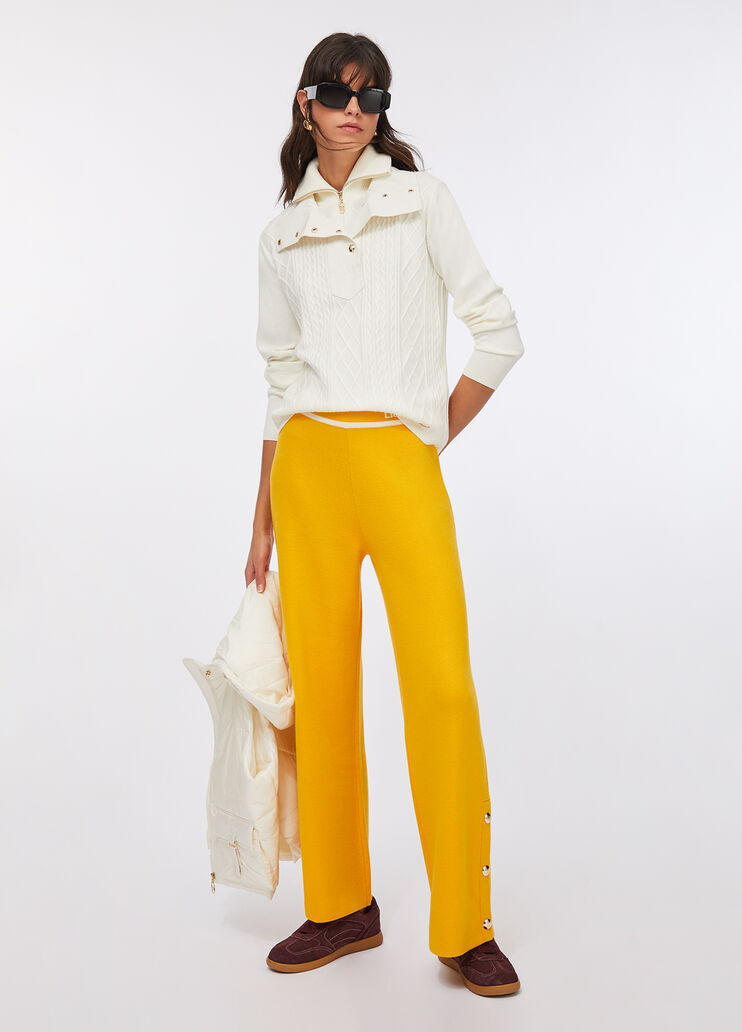 Knitted trousers yellow Liu Jo - large image number 5
