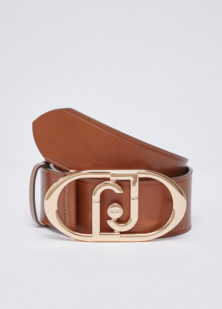 Leather bustier belt brown/gold Liu Jo - large image number 1