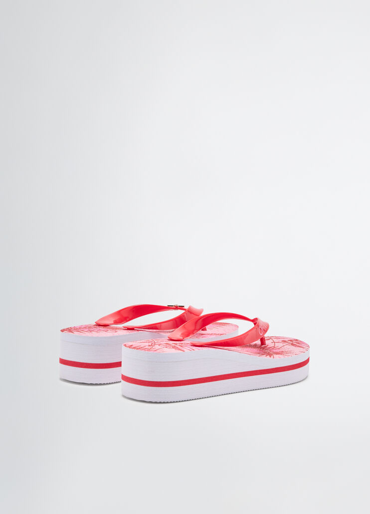 Thong sandals with palm print pink Liu Jo - large image number 5 Thong sandals with palm print pink Liu Jo - large image number 5