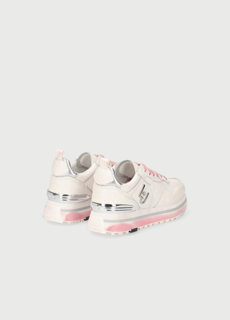 Used-effect platform sneakers Pink Liu Jo - large image number 2
