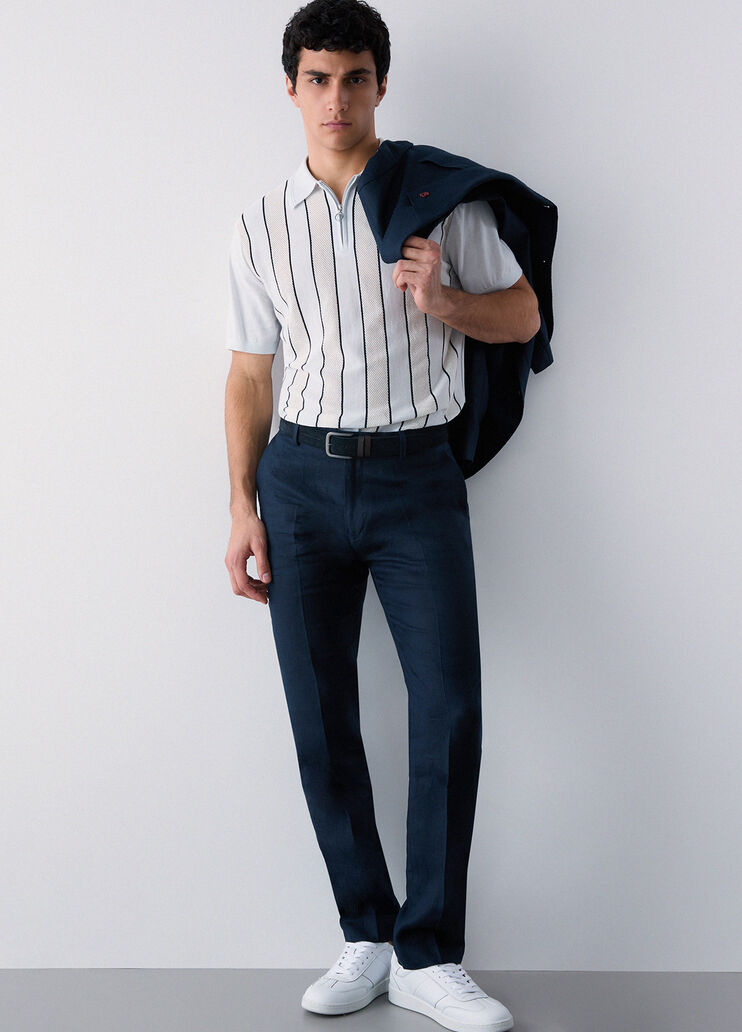 100% linen trousers blue Liu Jo - medium