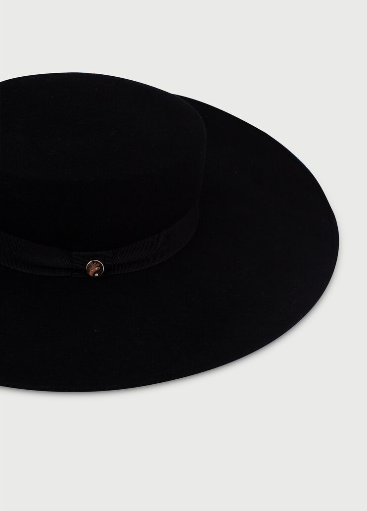 Wide-brimmed hat Black Liu Jo - large image number 1 Wide-brimmed hat Black Liu Jo - large image number 1