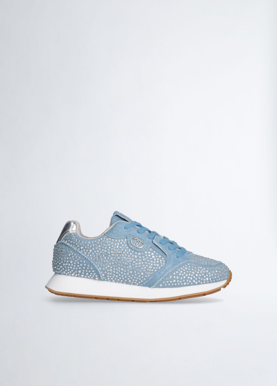 Sneakers with all-over rhinestones blue Liu Jo - large image number 2
